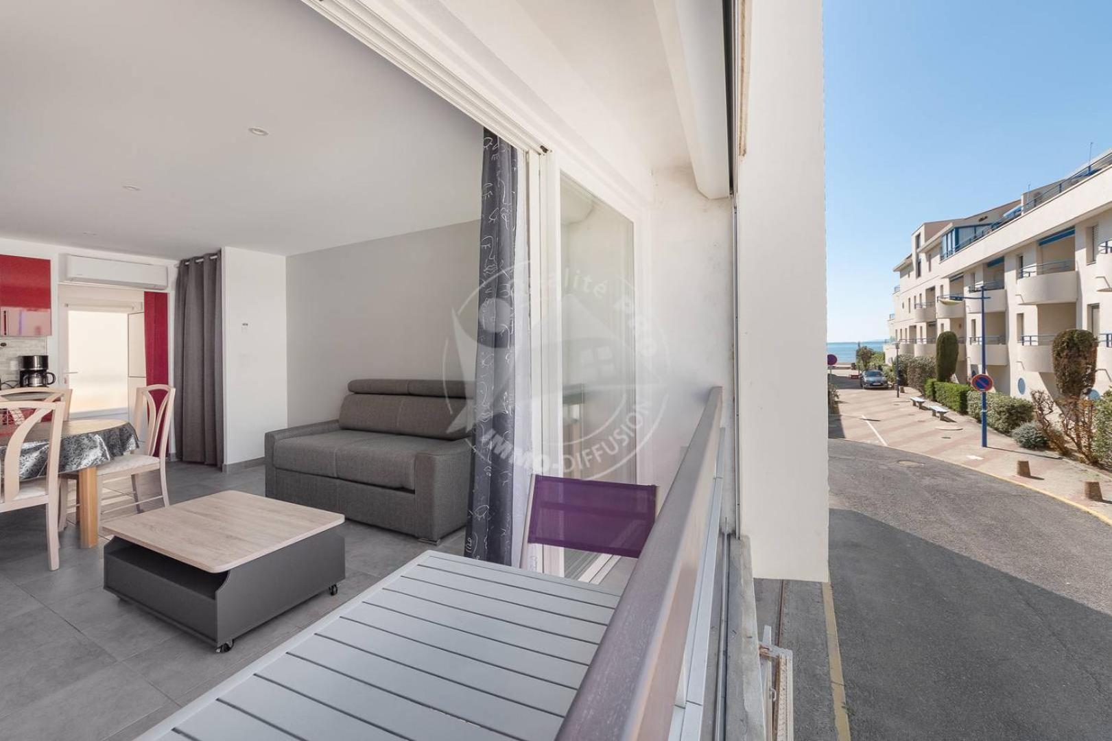 As21512 - Studio Cabine Vue Mer Laterale Avec Parking Prive A 20M De La Plage Le Grau-du-Roi Dış mekan fotoğraf